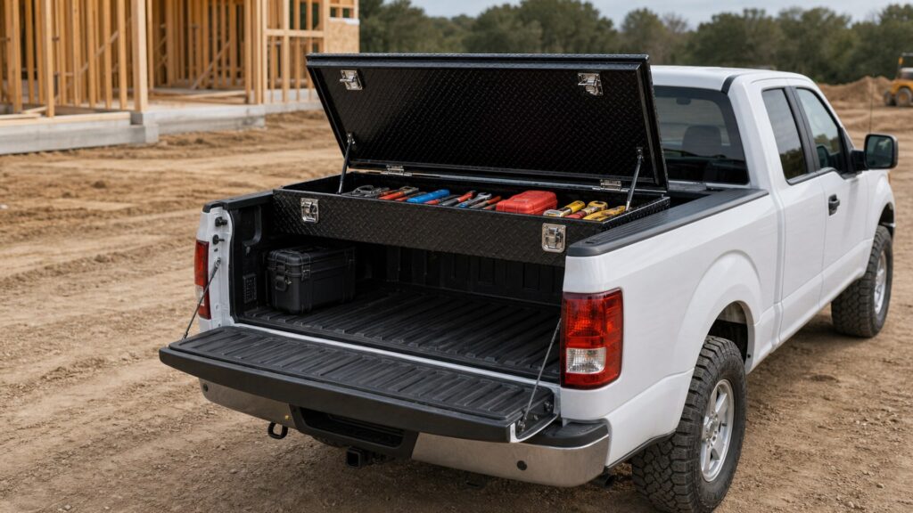 truck bed toolboxes shopping setup for truck and suv utility builds with practical vehicle-focused details
