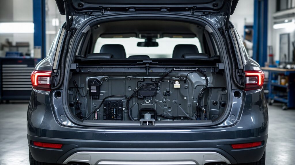 trunk lighting kits shopping setup for camera and sensor integration with practical vehicle-focused details