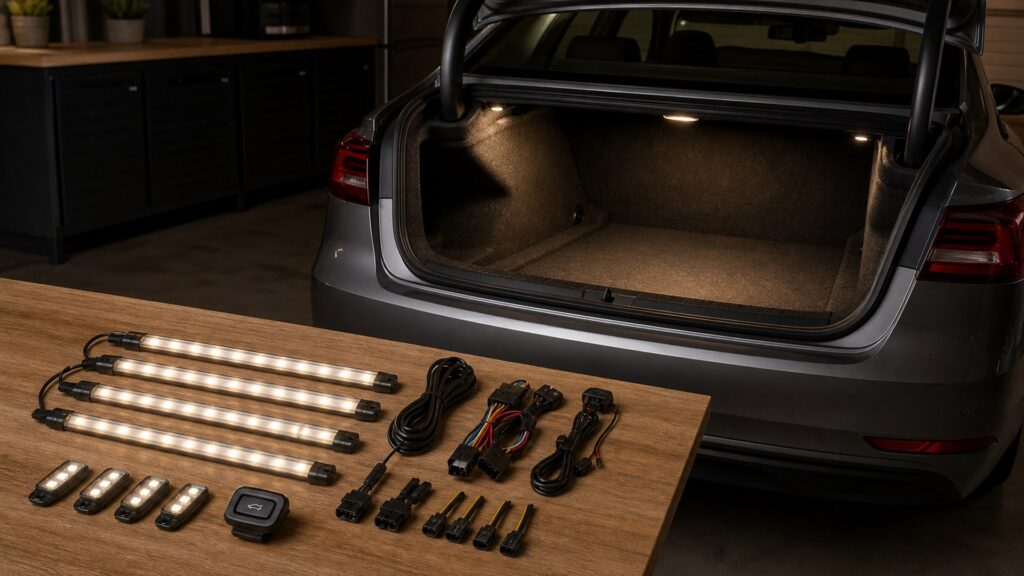 trunk lighting kits shopping setup for overall selection with practical vehicle-focused details