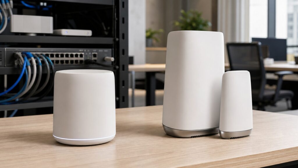 Ubiquiti UniFi U6 Mesh vs Netgear Orbi Pro WiFi 6 SXK80 business comparison image