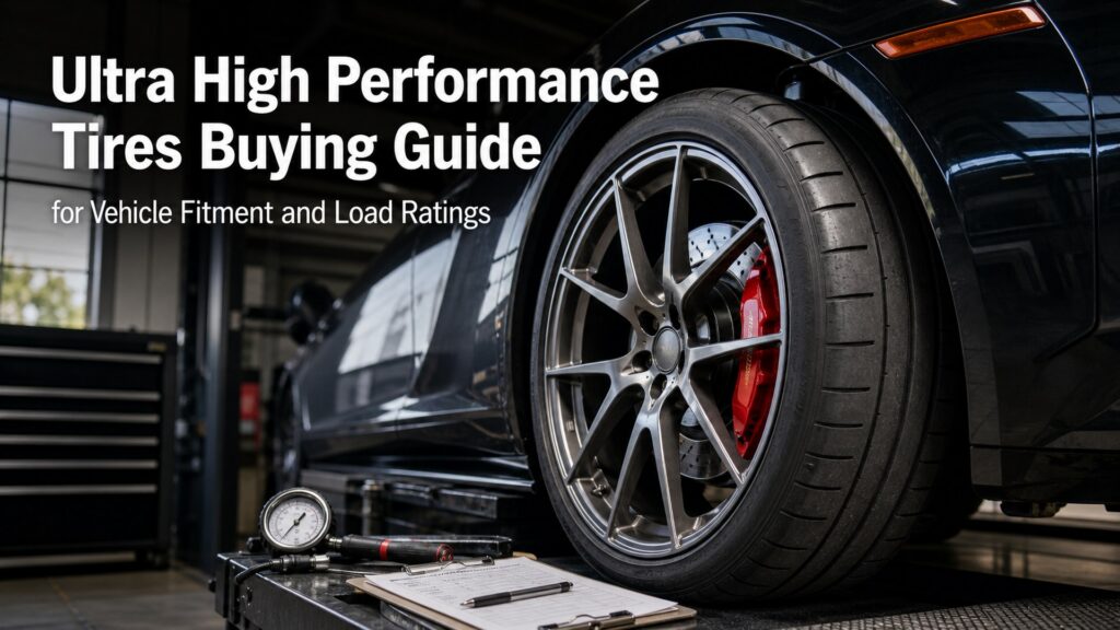 ultra high performance tires shopping setup for vehicle fitment and load ratings with practical vehicle-focused details
