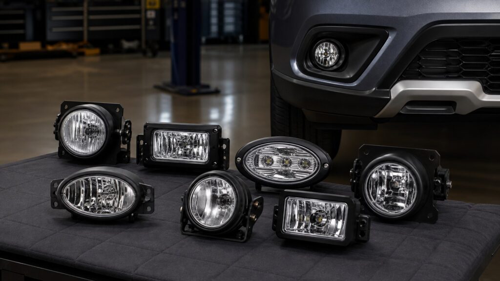universal fog lights shopping setup for overall selection with practical vehicle-focused details