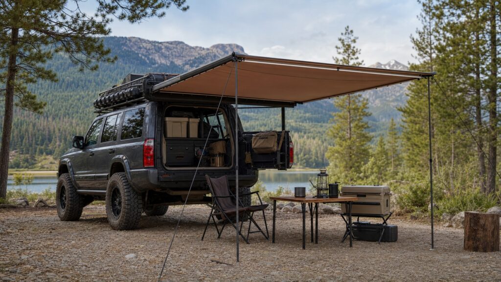 vehicle awnings shopping setup for jeep and truck builds with practical vehicle-focused details