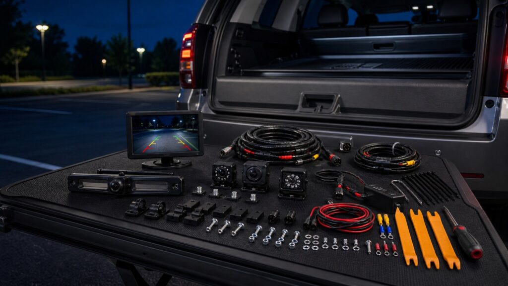vehicle camera systems shopping setup for night driving visibility with practical vehicle-focused details