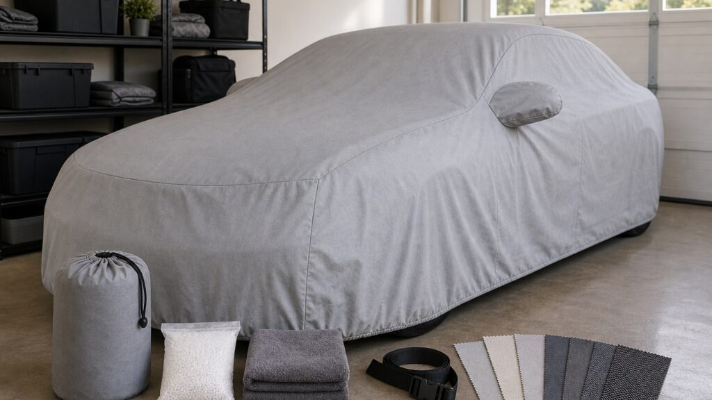 vehicle covers shopping setup for seasonal vehicle storage with practical vehicle-focused details