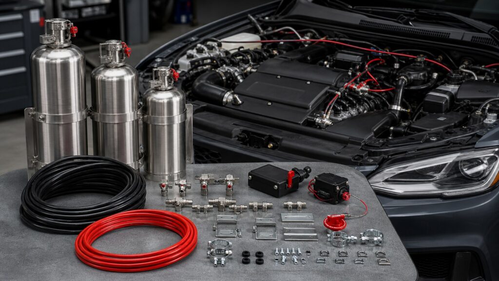 vehicle fire suppressant systems shopping setup for overall selection with practical vehicle-focused details