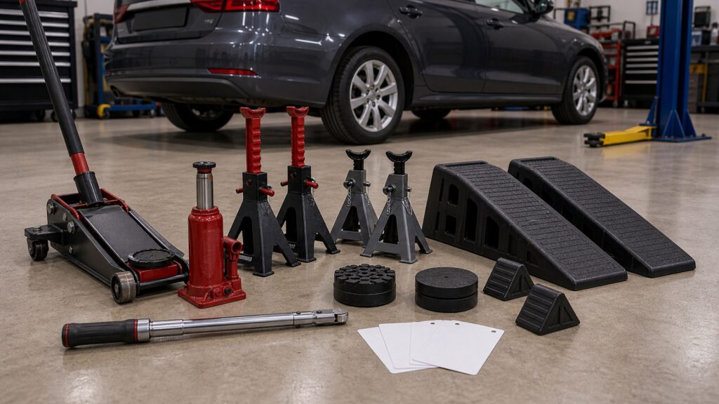 vehicle lifting equipment shopping setup for overall selection with practical vehicle-focused details