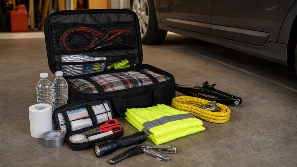 vehicle survival kits shopping setup for overall selection with practical vehicle-focused details