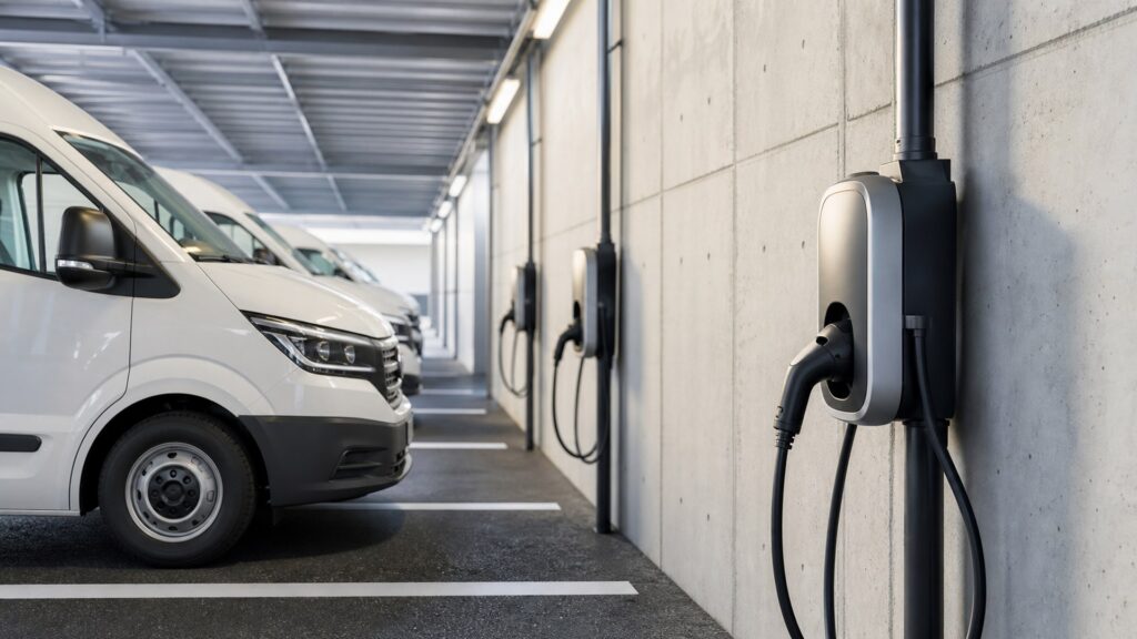wall mounted ev chargers shopping setup for public and fleet charging with practical vehicle-focused details