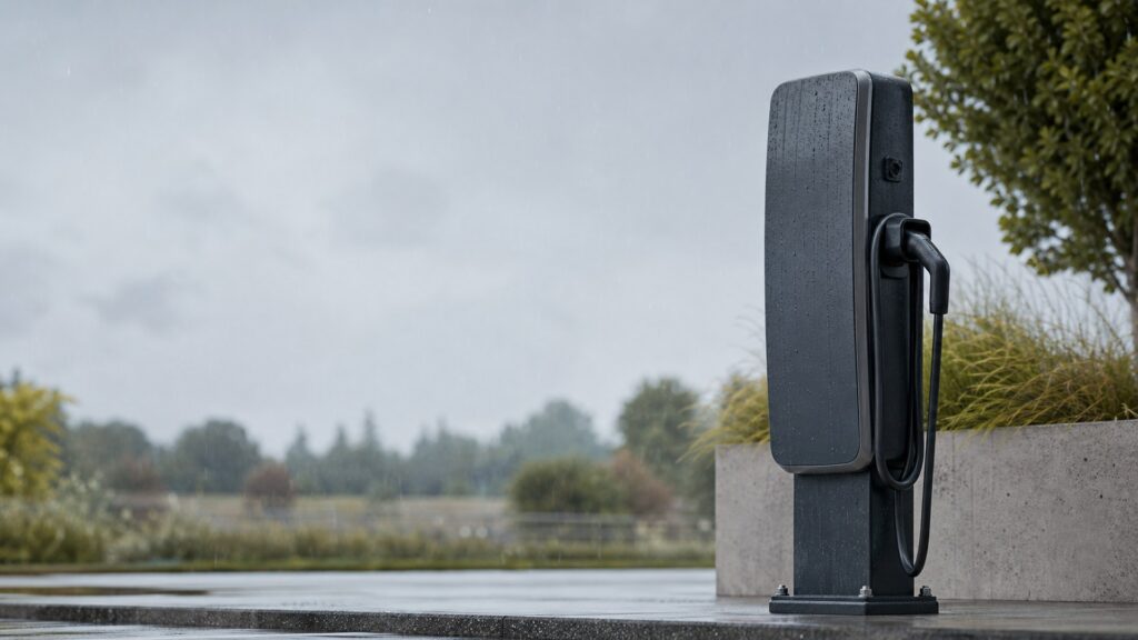 weatherproof ev chargers shopping setup for outdoor charging installations with practical vehicle-focused details
