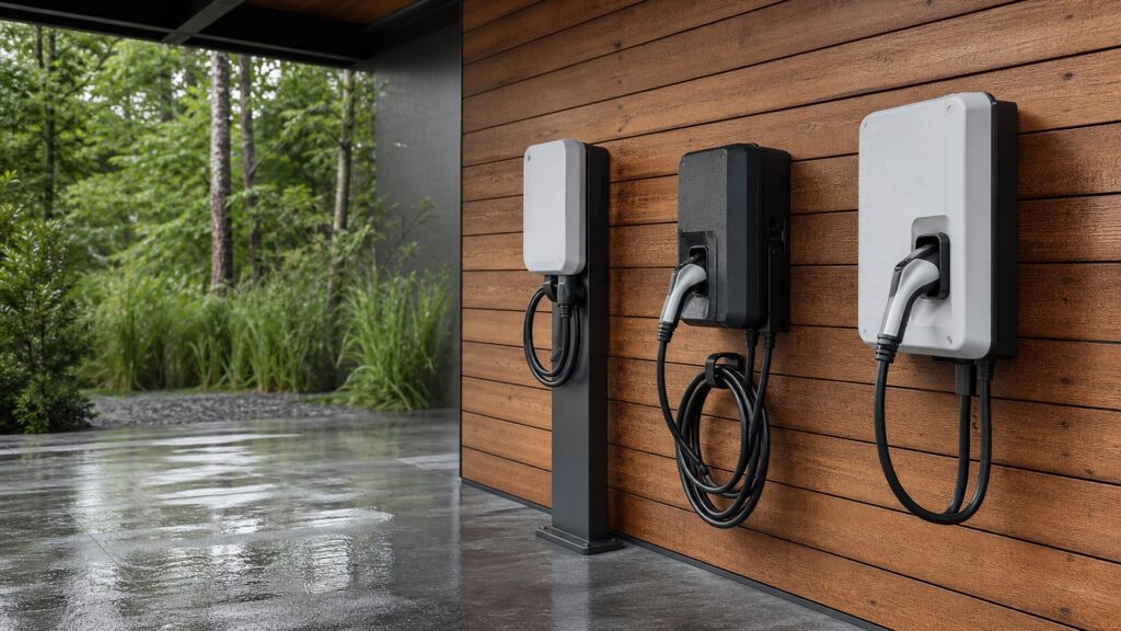 weatherproof ev chargers shopping setup for overall selection with practical vehicle-focused details