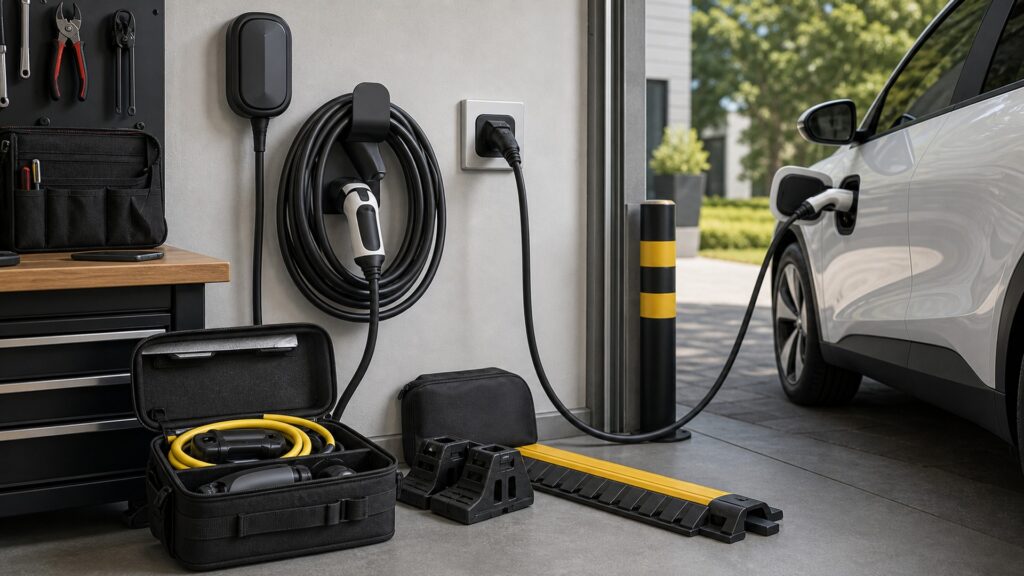 ev charging accessories different from ev charging safety explainer hero image for Review Streets
