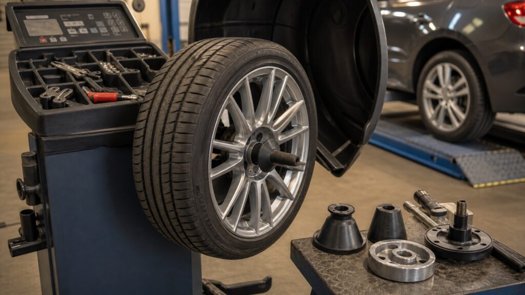 wheel balancing tools shopping setup for vehicle fitment and load ratings with practical vehicle-focused details