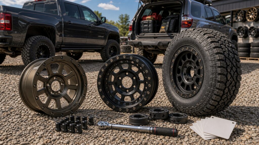 wheels & rims shopping setup for truck and suv setups with practical vehicle-focused details