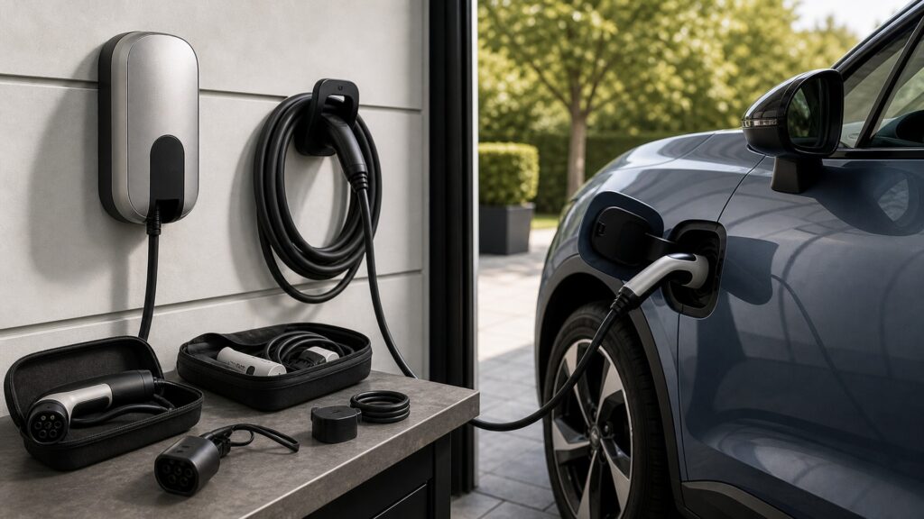 ev charging accessories instead of ev charging safety explainer hero image for Review Streets