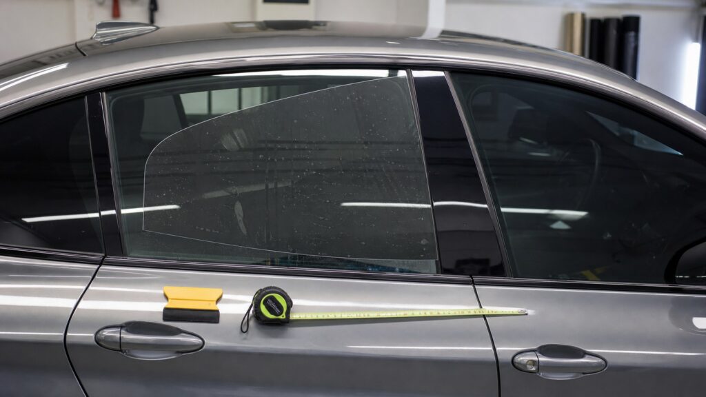 window tint kits shopping setup for vehicle fitment and mounting with practical vehicle-focused details