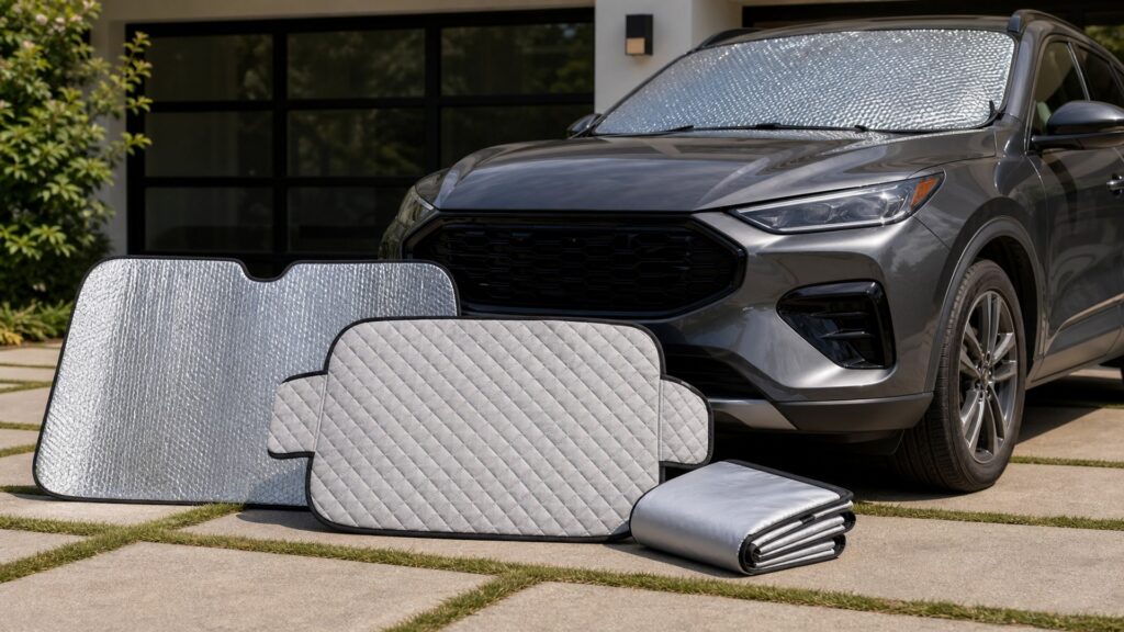 windshield covers shopping setup for overall selection with practical vehicle-focused details