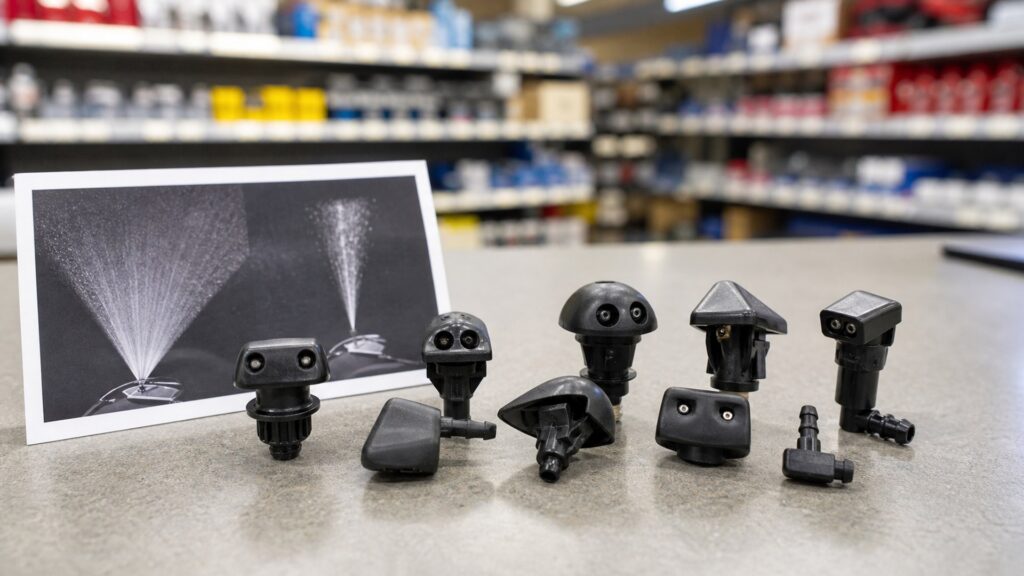 windshield washer nozzles shopping setup for overall selection with practical vehicle-focused details