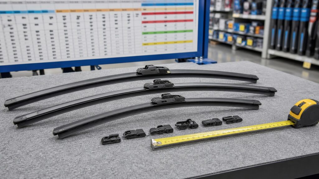 windshield wiper blades shopping setup for windshield components fitment and compatibility with practical vehicle-focused details