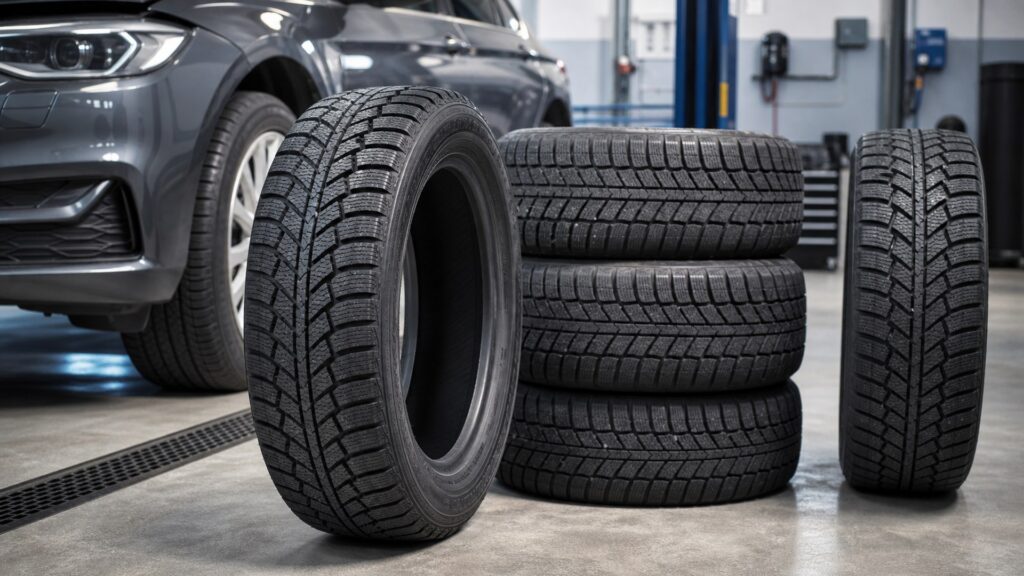 winter tires shopping setup for road noise and ride comfort with practical vehicle-focused details