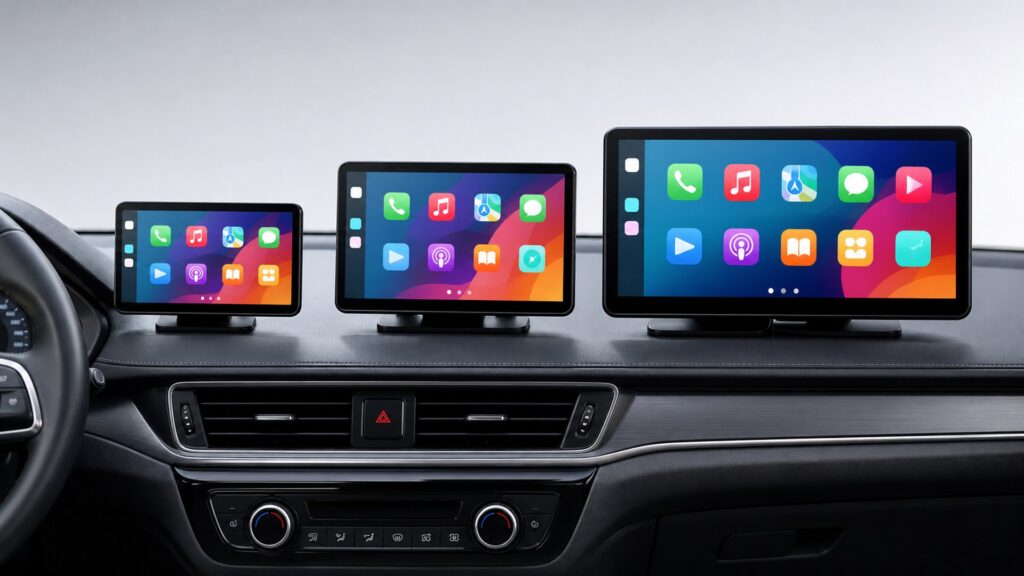 wireless carplay displays shopping setup for overall selection with practical vehicle-focused details