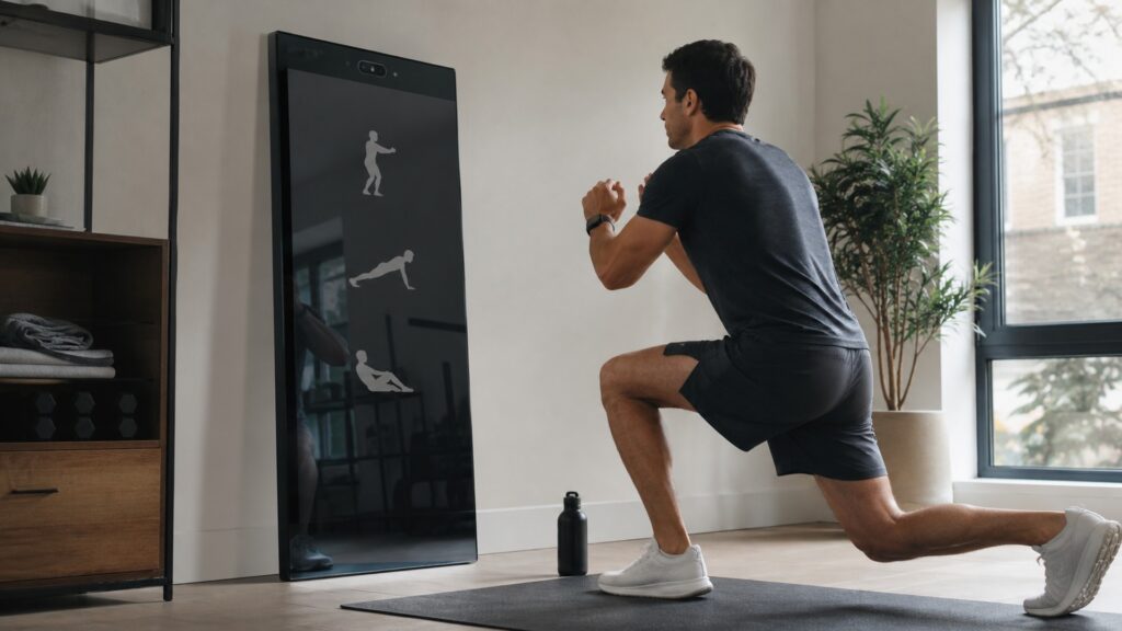 connected fitness mirrors explainer hero image for Review Streets