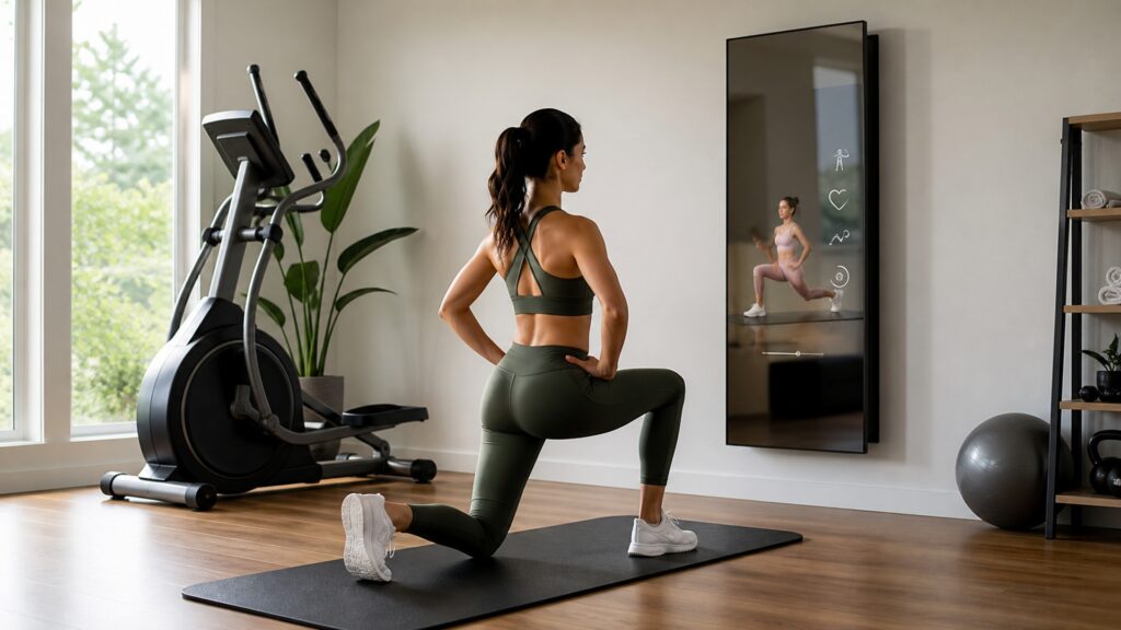 connected fitness mirrors explainer hero image for Review Streets