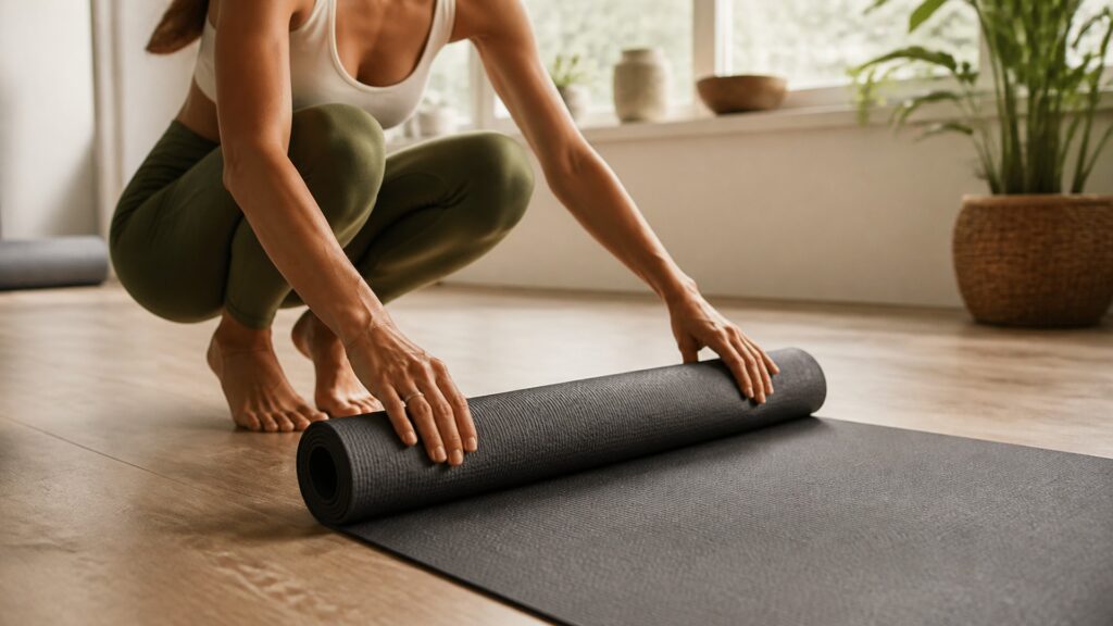 yoga mats explainer hero image for Review Streets
