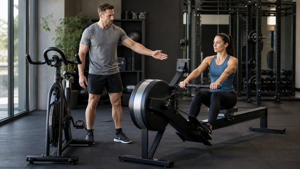 rowing machines explainer hero image for Review Streets