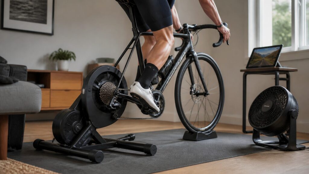 indoor bike trainers explainer hero image for Review Streets
