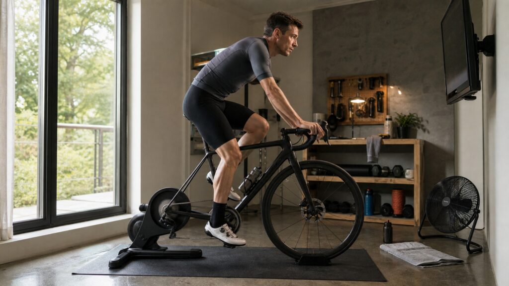 indoor bike trainers training function explainer hero image for Review Streets
