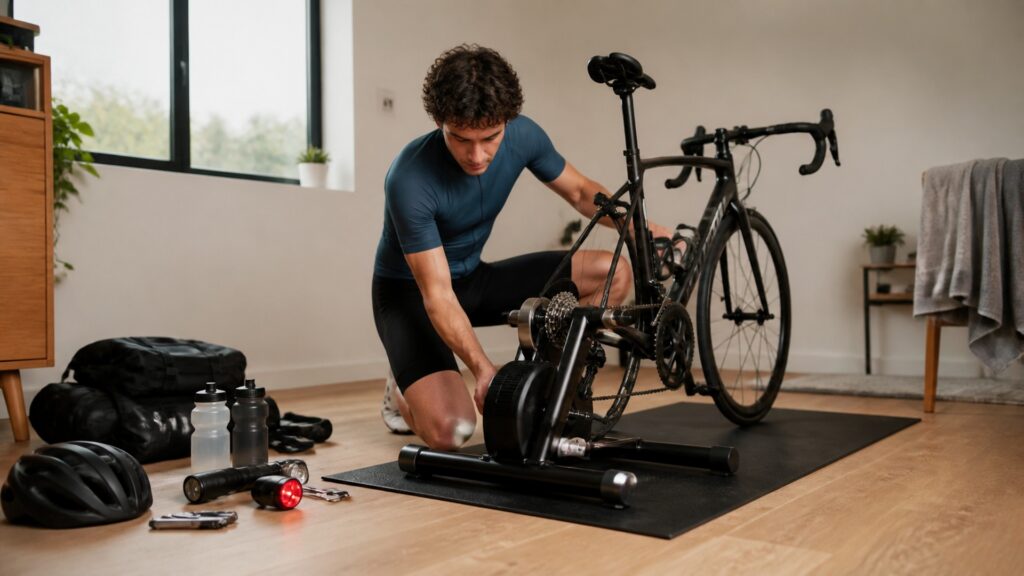 indoor bike trainers explainer hero image for Review Streets