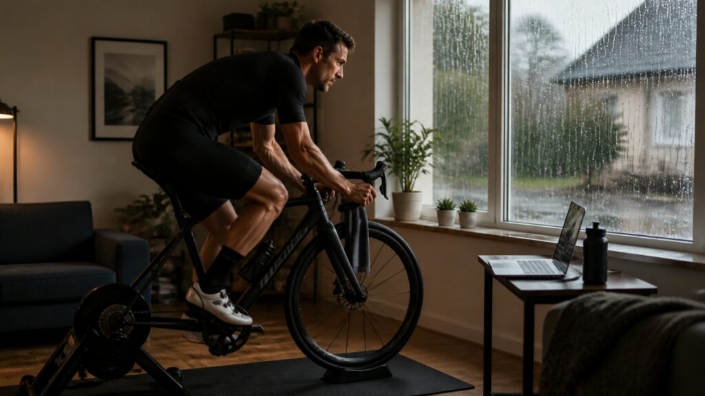indoor bike trainers explainer hero image for Review Streets
