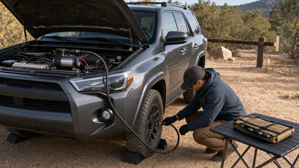 onboard air compressors explainer hero image for Review Streets