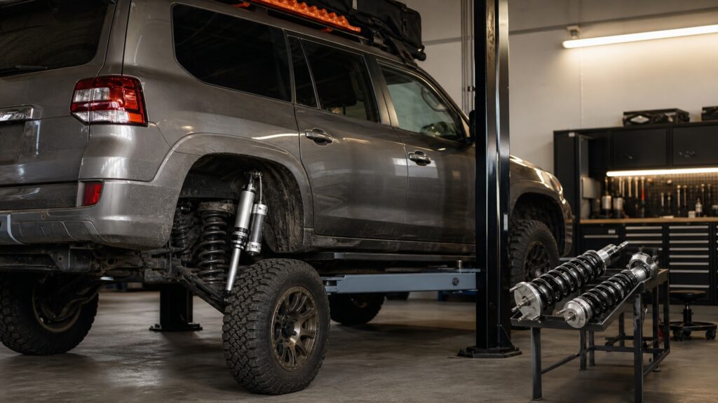 heavy duty shock absorbers explainer hero image for Review Streets