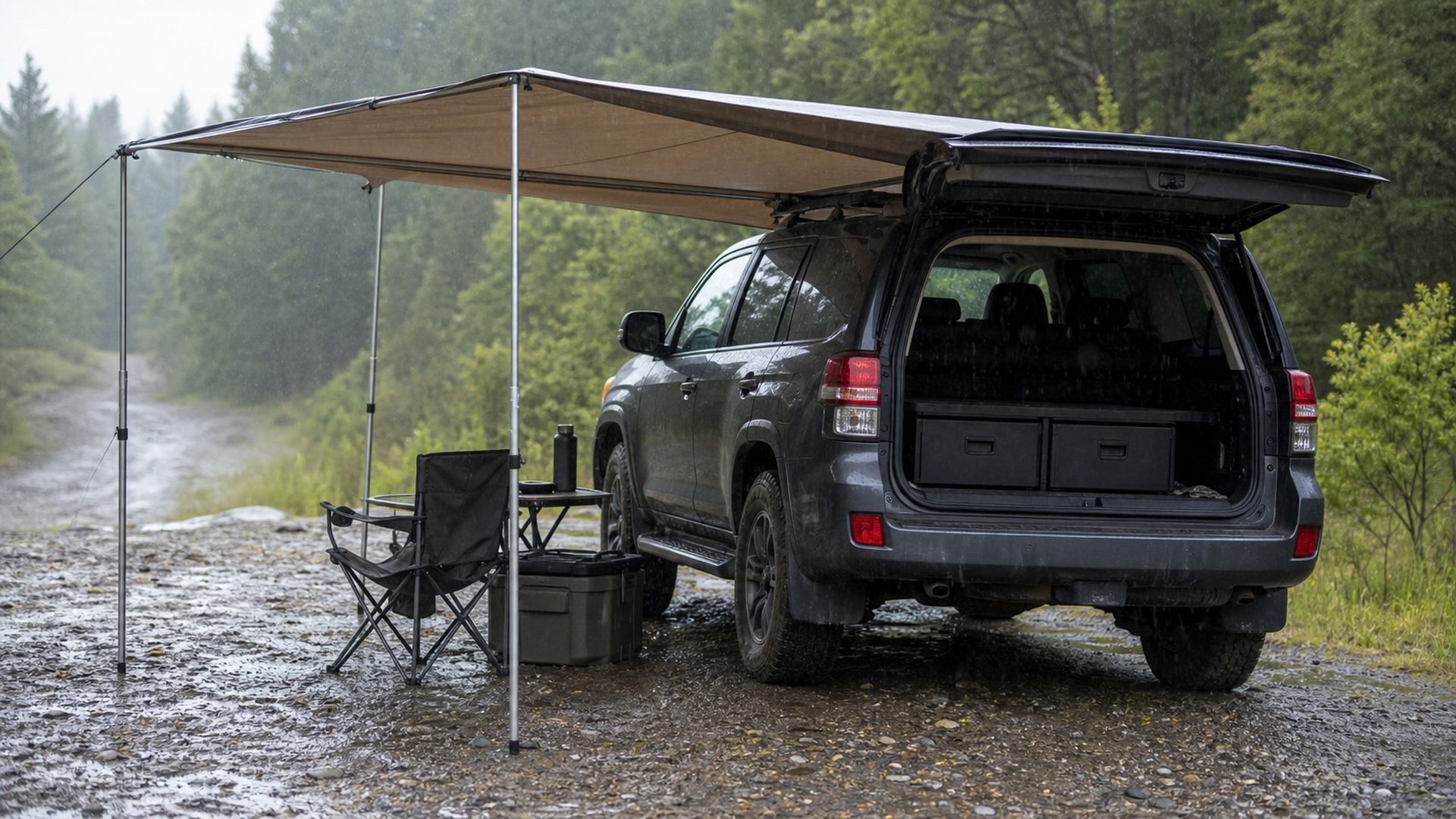 When to Use Vehicle Awnings Instead of Camping Drawer Systems