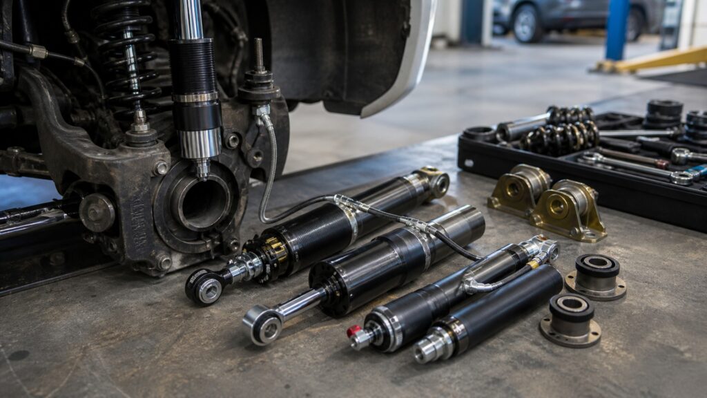 performance shock absorbers explainer hero image for Review Streets
