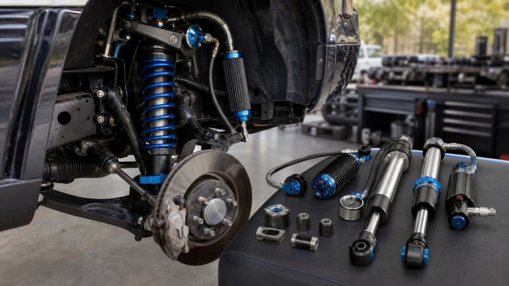 performance shock absorbers explainer hero image for Review Streets