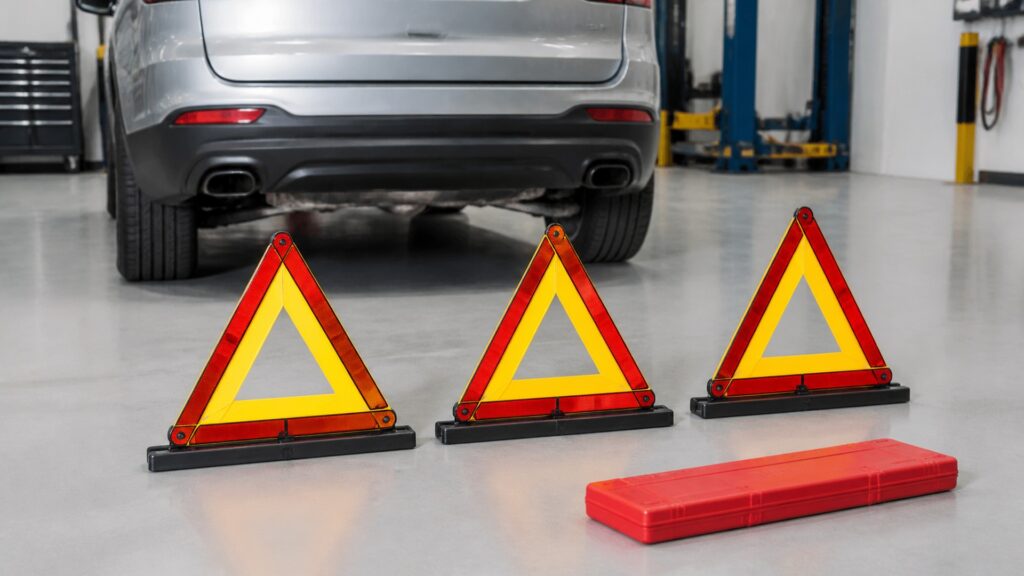 roadside warning triangles explainer hero image for Review Streets