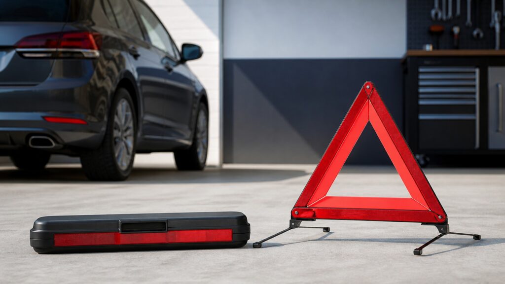 roadside warning triangles explainer hero image for Review Streets