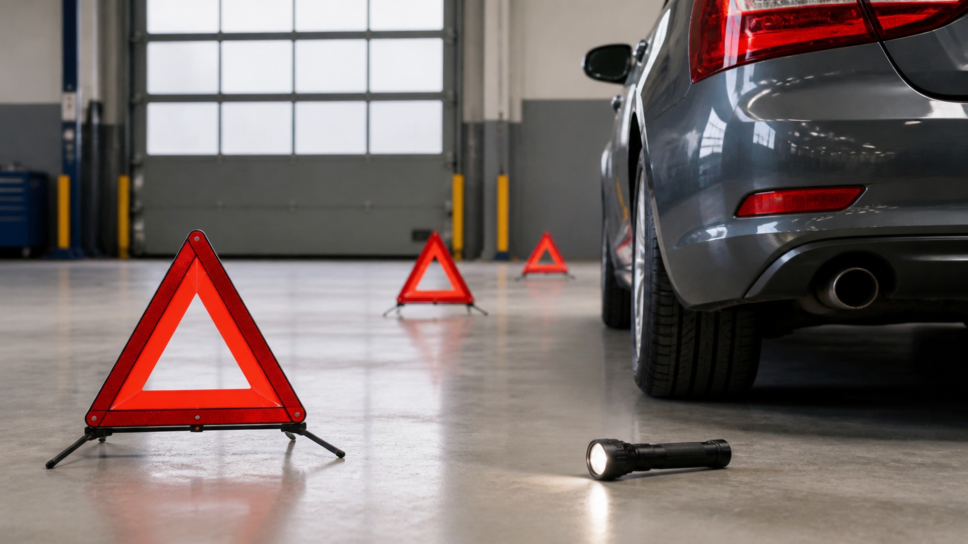 When to Use Roadside Warning Triangles Instead of Emergency Flashlights