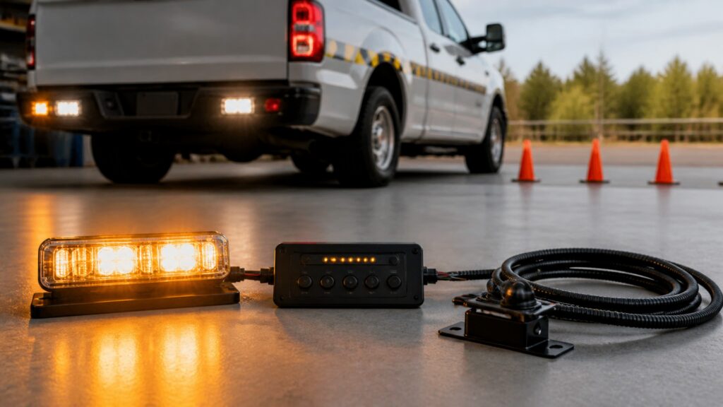 strobe warning lights explainer hero image for Review Streets