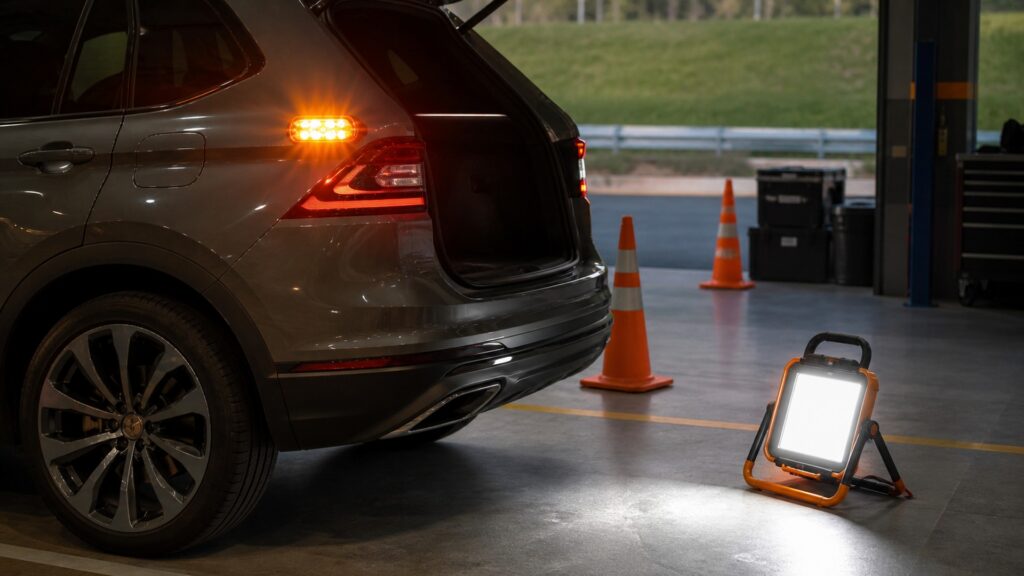 strobe warning lights explainer hero image for Review Streets