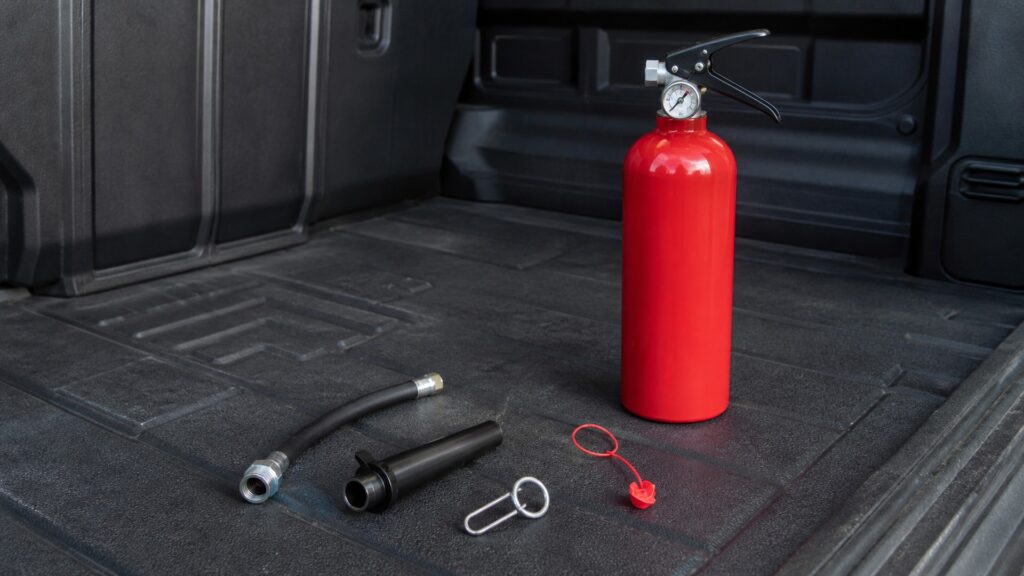 automotive fire extinguishers explainer hero image for Review Streets