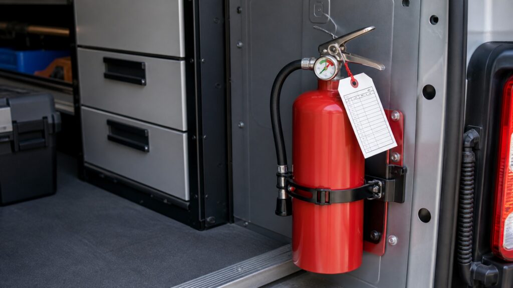 automotive fire extinguishers explainer hero image for Review Streets