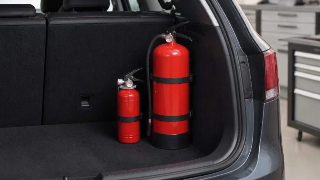 compact vehicle fire extinguishers explainer hero image for Review Streets