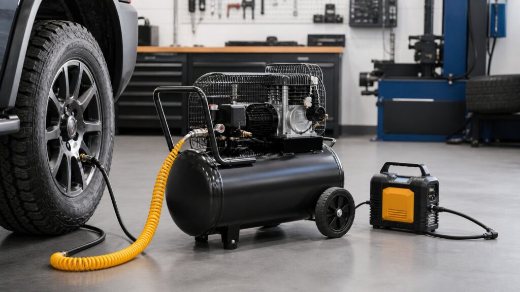 portable air compressors explainer hero image for Review Streets