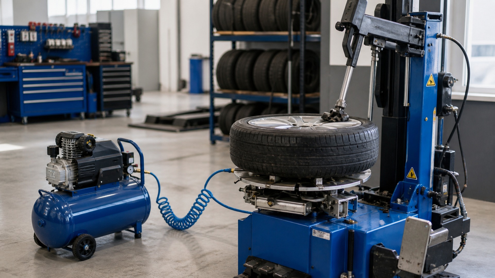 When to Use Portable Air Compressors Instead of Tire Bead Breakers