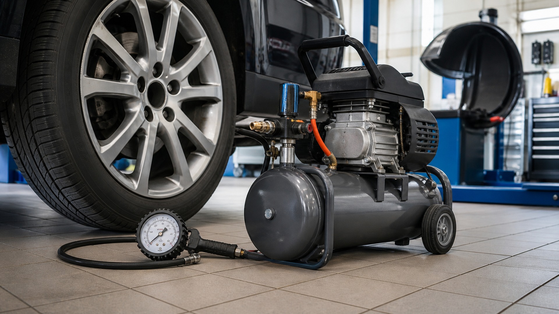 When to Use Tire Pressure Gauges Instead of Portable Air Compressors