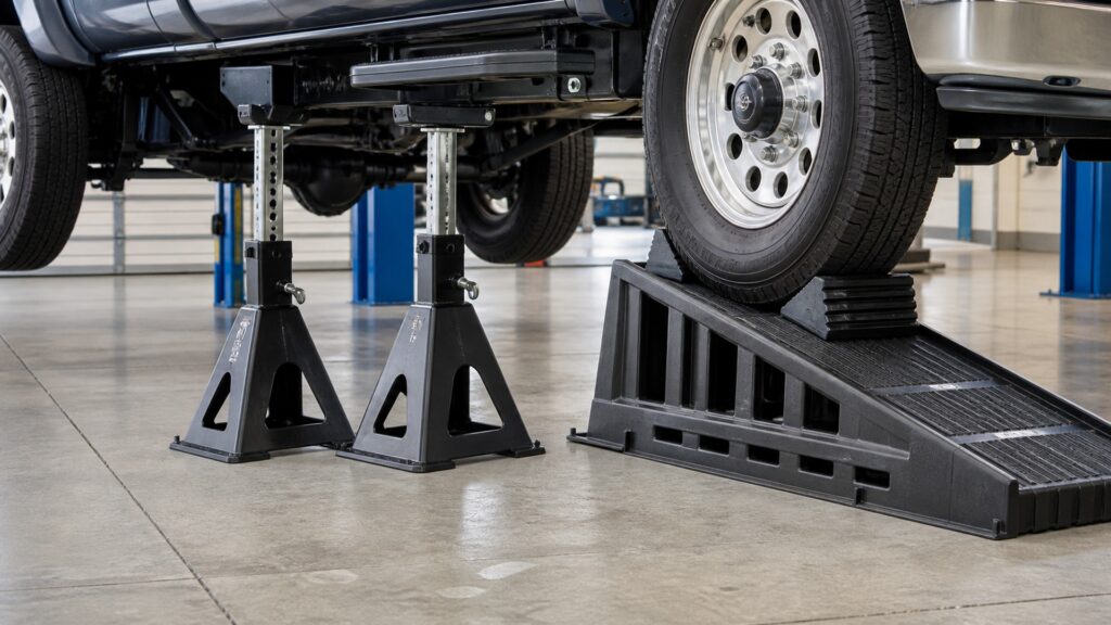 heavy duty jack stands explainer hero image for Review Streets